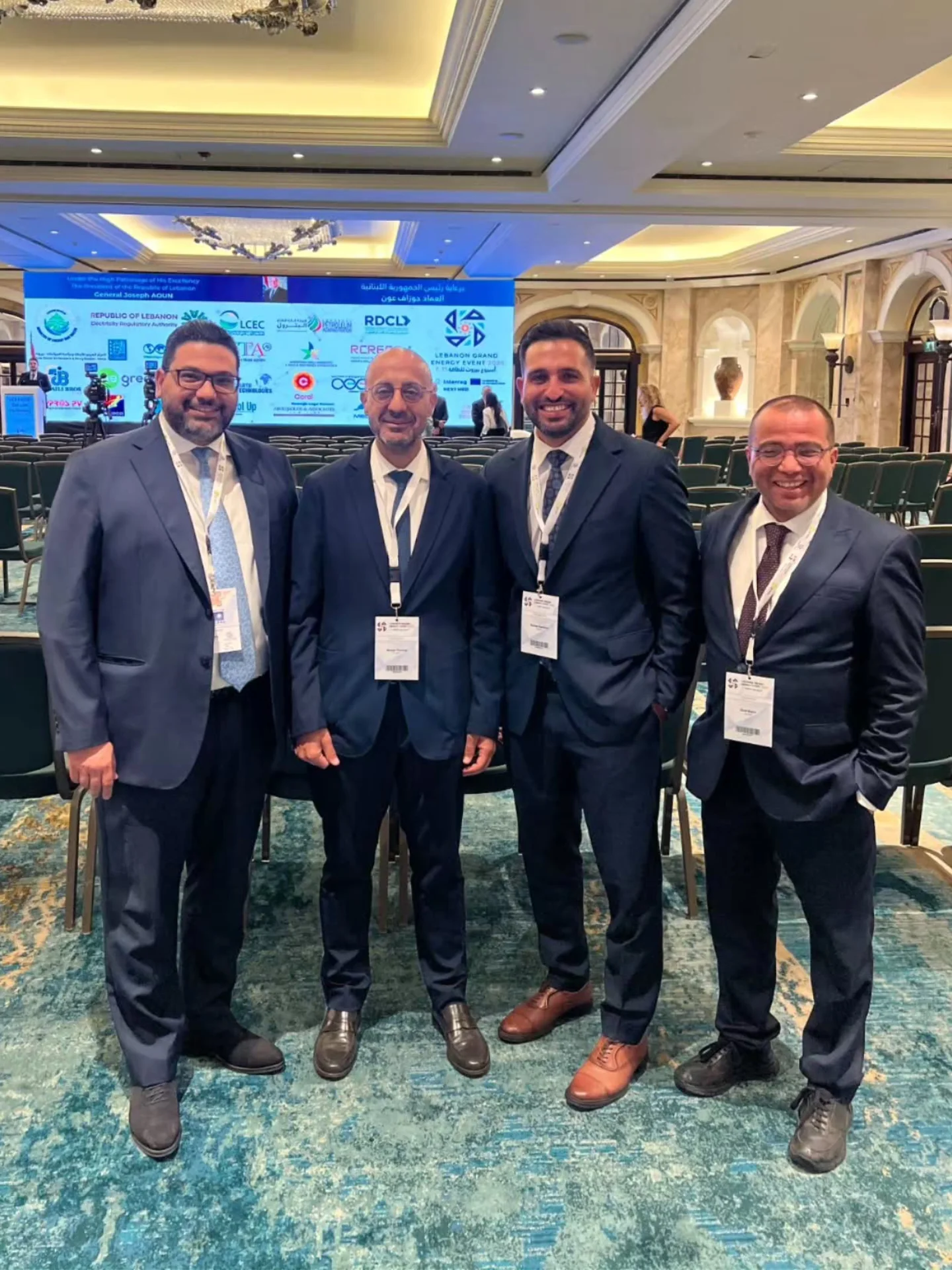 With fellow guests at the Beirut Energy Forum 2026